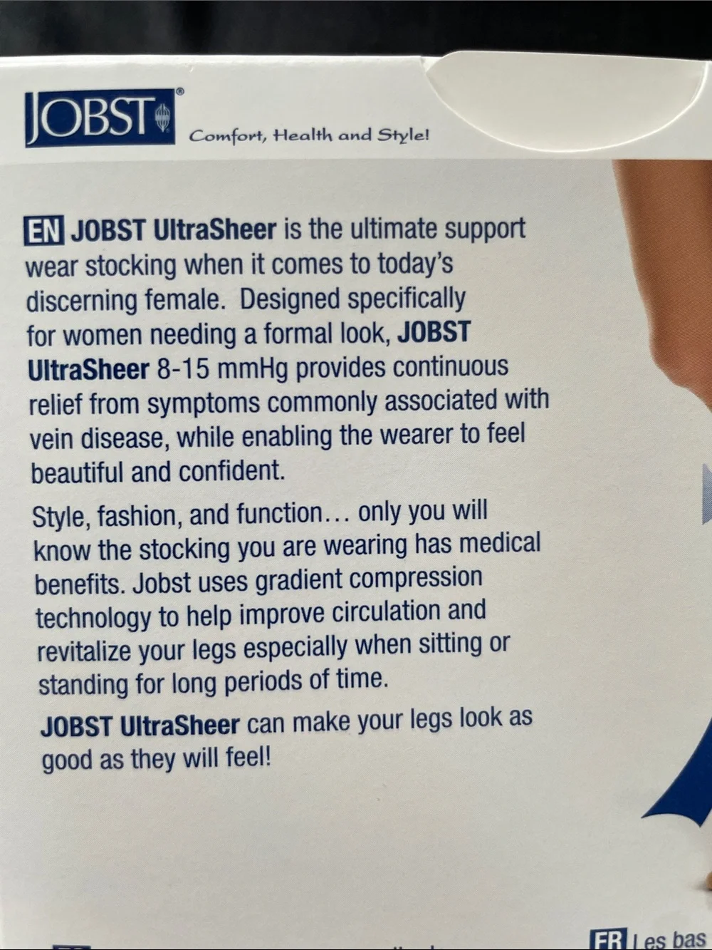 JOBST UltraSheer Support Knee High Compression Stockings – Silky Beige 8–15 mmHg